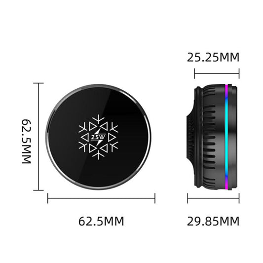 S35 Magnetic Cooling 25W Wireless Fast Charger Car Air Outlet Holder, S35