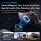 Car air vent magnetic wireless fast charger holder with cooling fan and phone mount