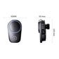 Rotating magnetic wireless car air vent phone holder with circular charging top