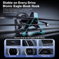 Air vent phone holder with bionic eagle-beak hook securing clamp on vent
