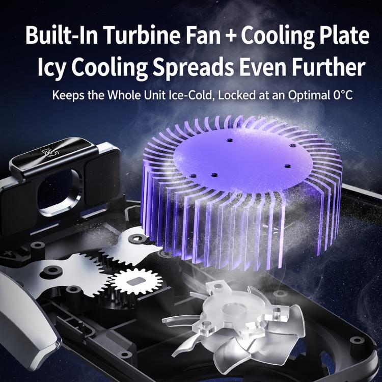 Open wireless car charger showing turbine fan, cooling plate, and internal components