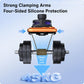 Car air vent magnetic wireless charger holder with four-clamp arms and cooling base