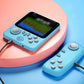 Blue G7 handheld console with matching wired controller, screen, and button layout