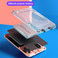 Handheld retro game console with exposed 500mAh battery and clear battery cover