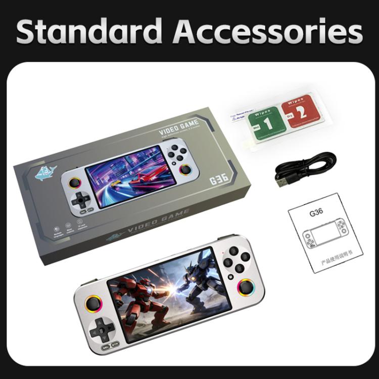 Handheld game console bundle with accessories, charging cable, and game card