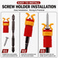 4pcs Screw Plastic Fixing Holder Clamp