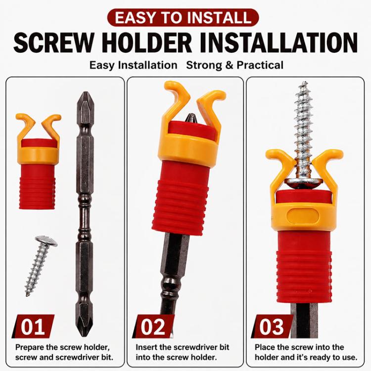 4pcs Screw Plastic Fixing Holder Clamp