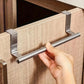 2pcs / Set 23.8cm Drill-Free Stainless Steel Towel Rack