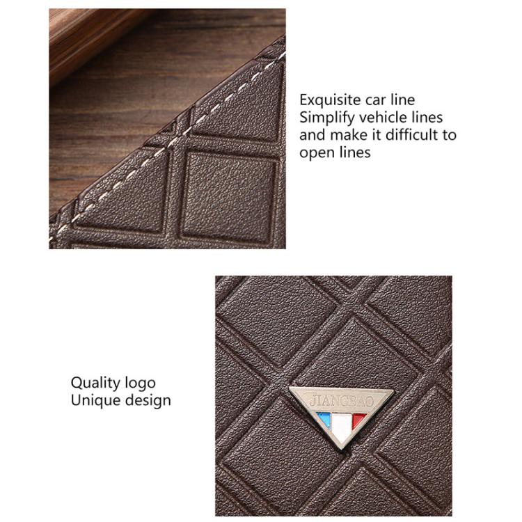 Men Geometric Print PU Leather Short Wallet
