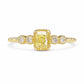 Women Geometric Square Inlaid Cubic Zirconia Ring, No.6, No.7