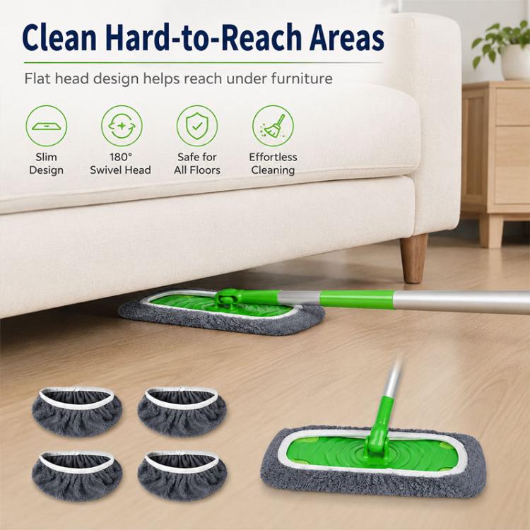 4pcs / Set For Swiffer Washable and Reusable Mop Refill Pads