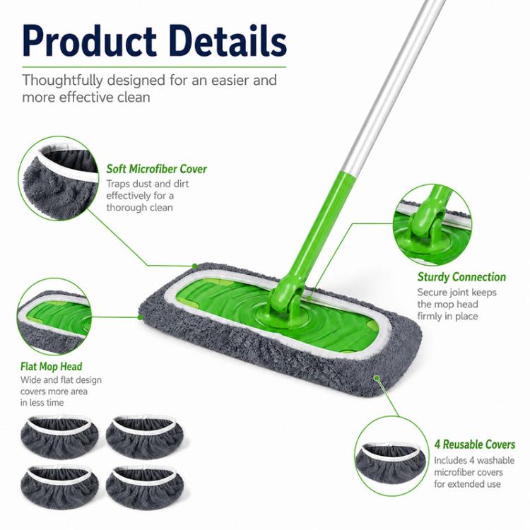 4pcs / Set For Swiffer Washable and Reusable Mop Refill Pads