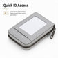 Accordion Multi-card Slot PU Leather Zipper Card Bag