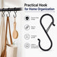 10pcs S-Shaped Windproof Spring-Clip Storage Hook with Safety Buckle