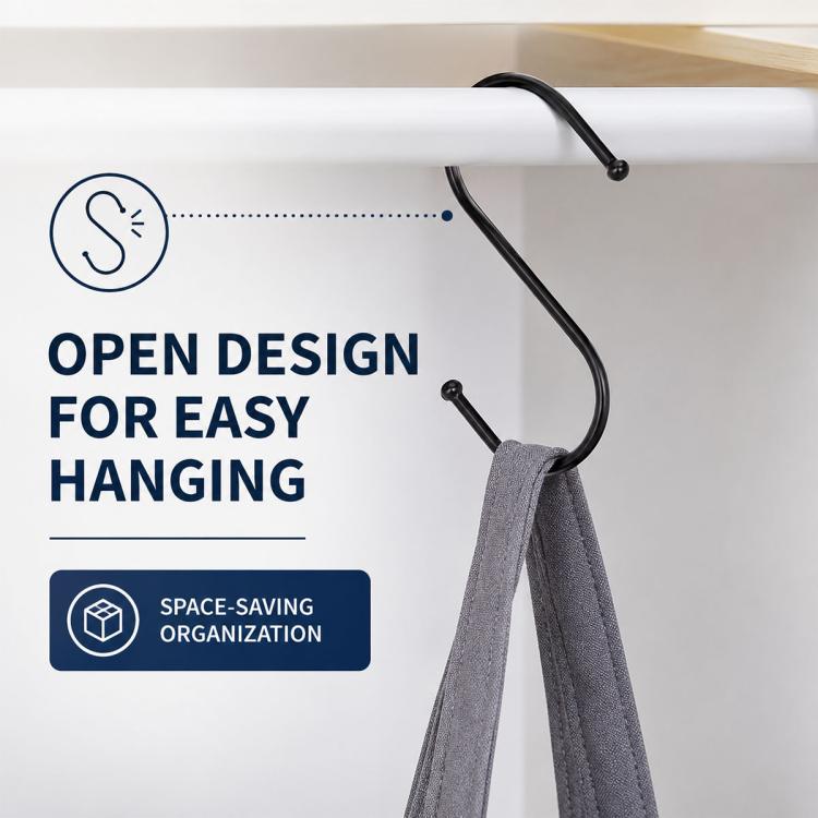 10pcs 8.8cm Iron S-Shaped Storage Hook