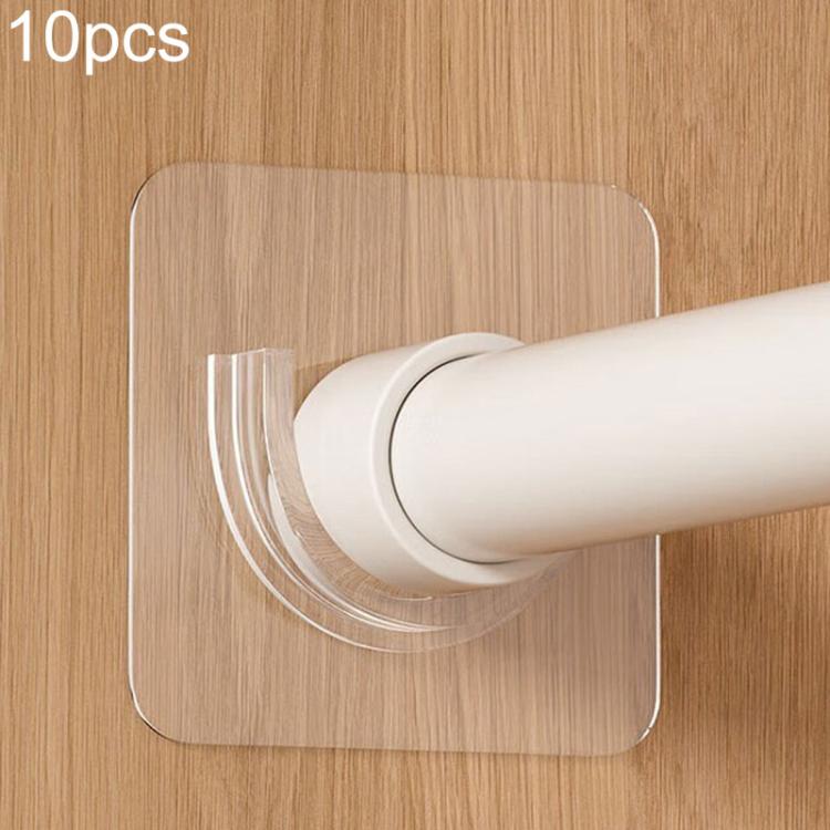 10pcs Drill-free Telescopic Rods Adhesive Hook Holder within 4.5 cm