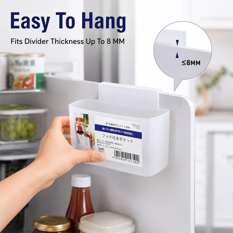Wall-mounted Refrigerator Side Organizer Table Debris Storage Box