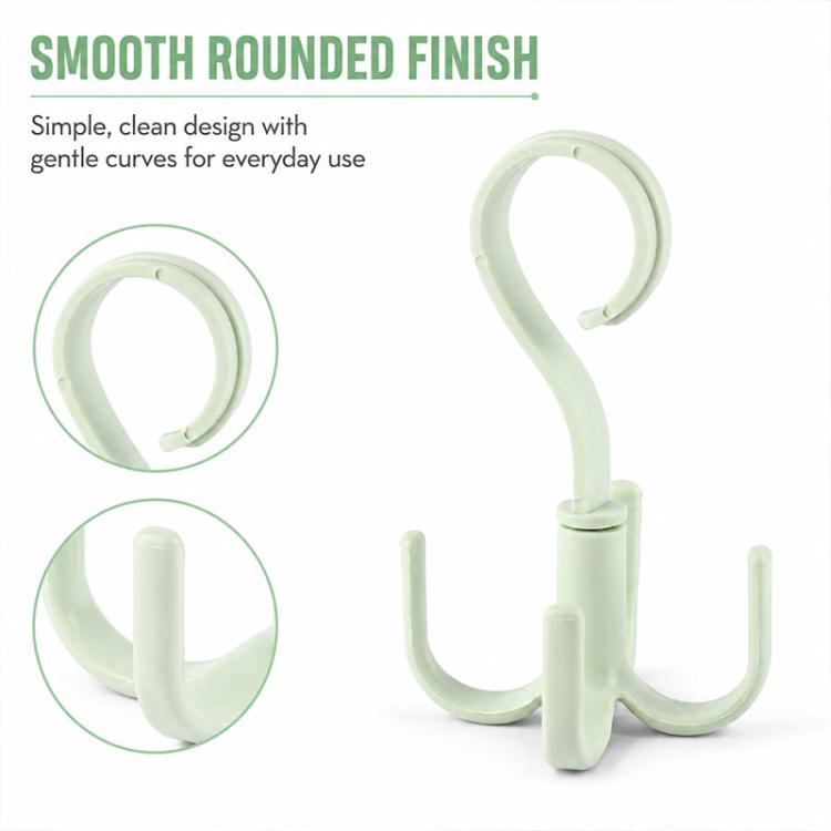 Multifunctional Rotatable Wardrobe Four Claws Storage Hook
