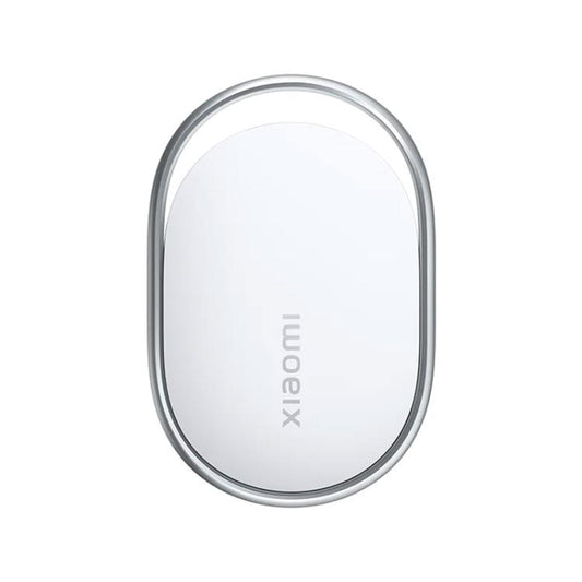 Xiaomi wireless smart tracker tag, white oval with silver rounded frame