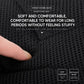 Breathable honeycomb mesh back panel for a padded comfort shoulder crossbody bag