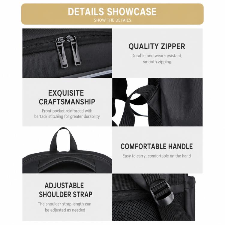 OUMANTU 2202 Large Capacity Waterproof Leather Membrane Backpack