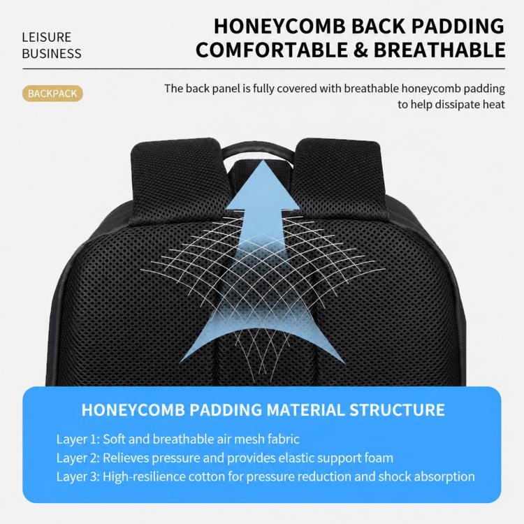 OUMANTU 2202 Large Capacity Waterproof Leather Membrane Backpack
