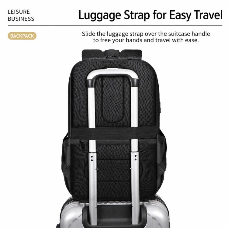 OUMANTU 2202 Large Capacity Waterproof Leather Membrane Backpack