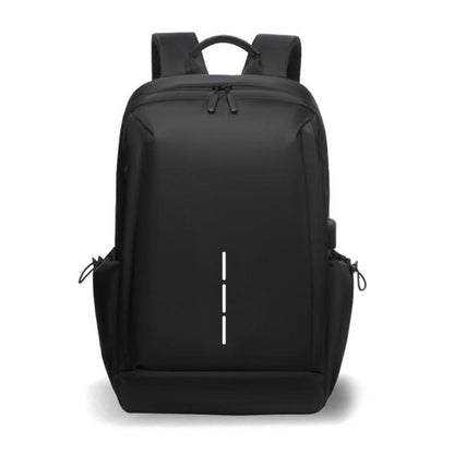 OUMANTU 2316 Multifunctional Business Vertical Stripe Logo Backpack Laptop Bag
