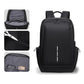 OUMANTU 2316 Multifunctional Business Vertical Stripe Logo Backpack Laptop Bag