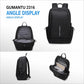 OUMANTU 2316 Multifunctional Business Vertical Stripe Logo Backpack Laptop Bag