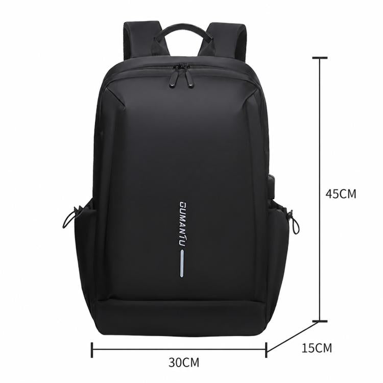 OUMANTU 2316 Multifunctional Business Letter Logo Backpack Laptop Bag