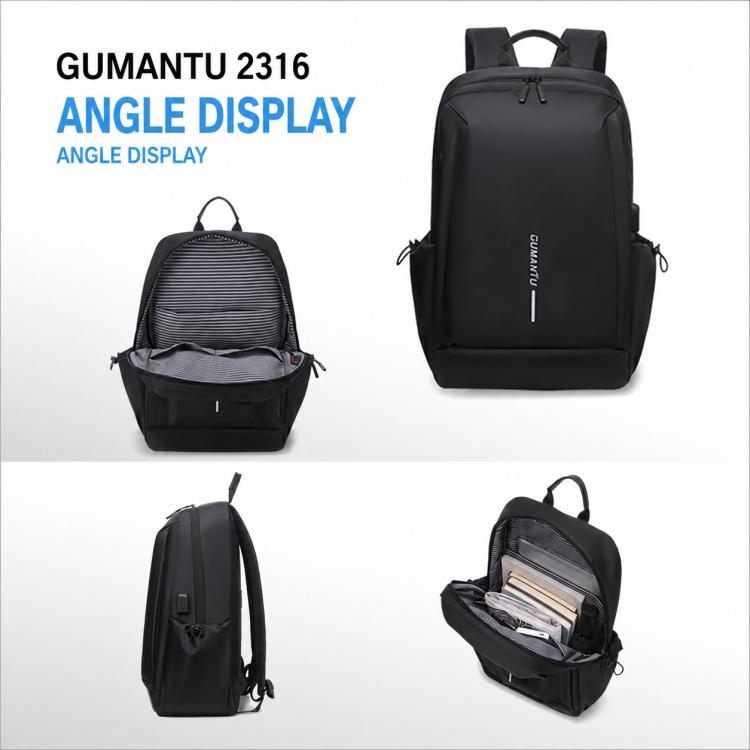 OUMANTU 2316 Multifunctional Business Letter Logo Backpack Laptop Bag