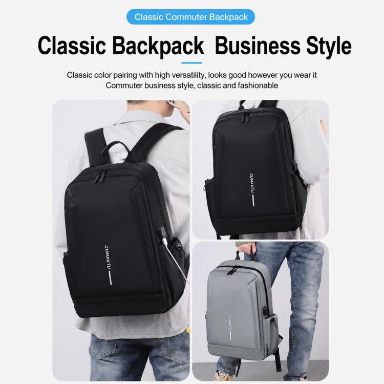 OUMANTU 2316 Multifunctional Business Letter Logo Backpack Laptop Bag
