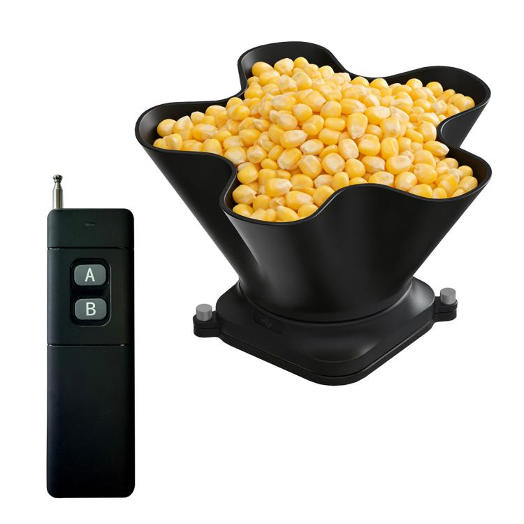 Remote control for fishing feed spreader, black with A/B buttons