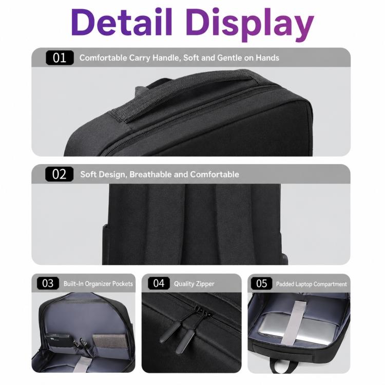 OUMANTU 6939 Men Large Capacity Business Laptop Backpack