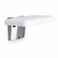 Wall Mounted Folding Solid Waiting Chairs Bathroom Stool Seat Toilet Chairs, Square (White)