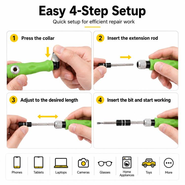 32 in 1 Multifunctional Magnetic Screwdriver Bit Set, Screwdriver Bit Set