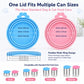 2pcs Pet Food Cans Sealed Silicone Lid