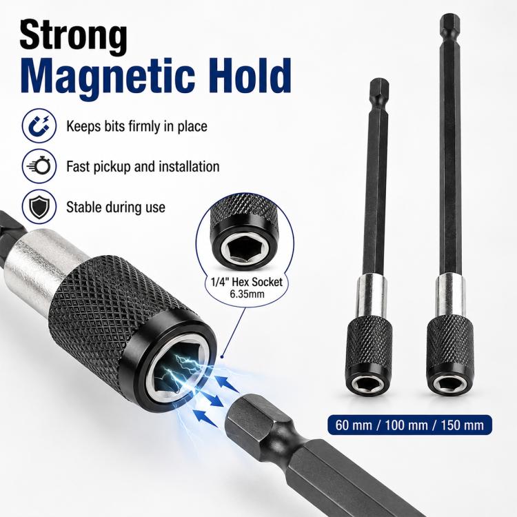 3pcs / Set Hexagonal Electric Drill Driver Extension Quick Conversion Bits, Conversion Bits