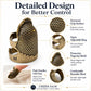 2pcs / Set S and M Household Adjustable Metal Sewing Thimble Finger Protectors, S and M