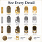 2pcs / Set S and M Household Adjustable Metal Sewing Thimble Finger Protectors, S and M
