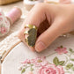2pcs / Set S and M Household Adjustable Metal Sewing Thimble Finger Protectors, S and M
