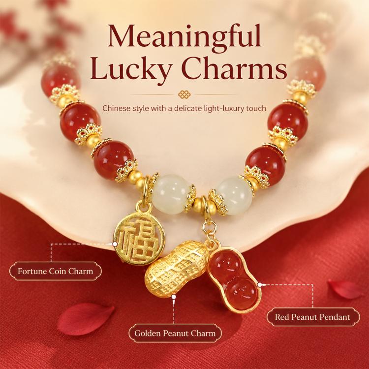Peanut Charm Bracelet for Women