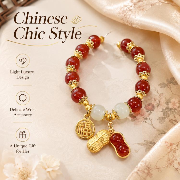 Peanut Charm Bracelet for Women
