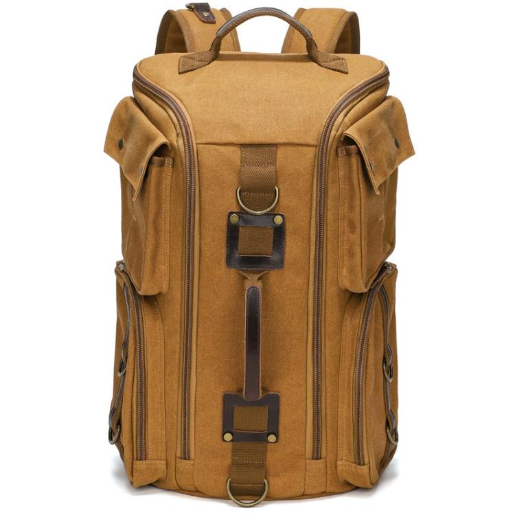Outdoor Large Capacity Waterproof Travel Men Canvas Backpack