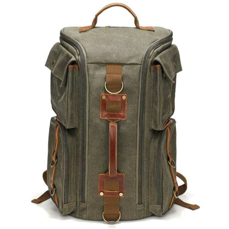 Outdoor Large Capacity Waterproof Travel Men Canvas Backpack