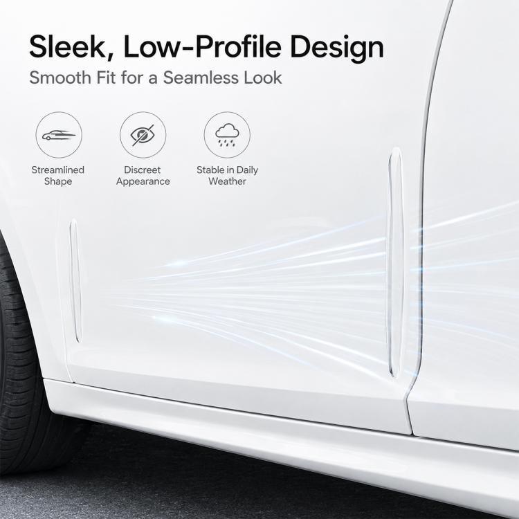 4pcs / Set Invisible Car Door Bumper Guard Anti-collision Protector Strip Sticker