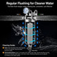 Whole-house water pre-filter housing with inlet and outlet connections