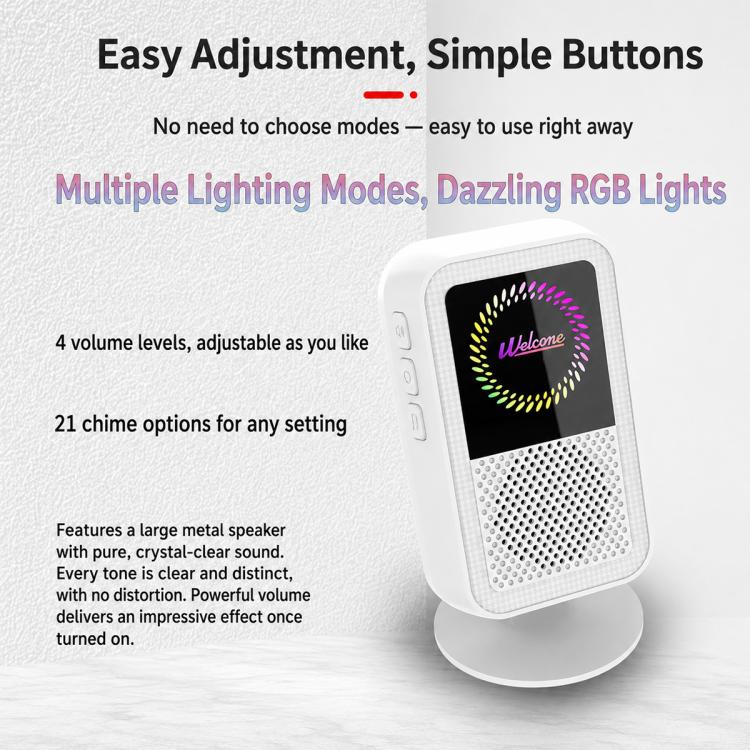 XY-501 Rechargeable Magnetic Sensor Split Welcome Doorbell, XY-501