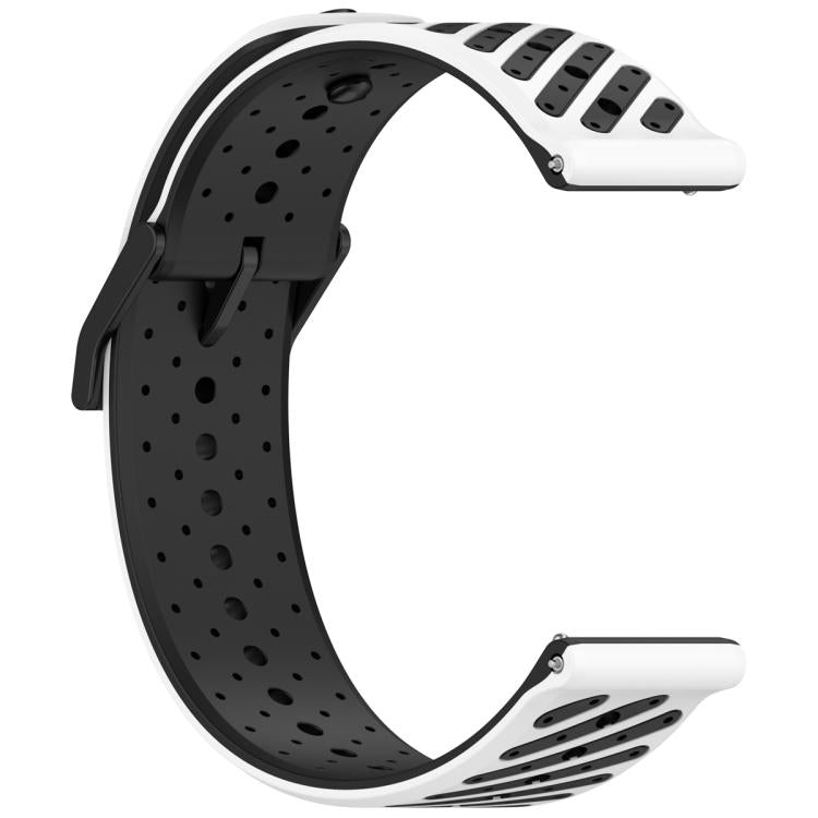 Twill Texture Breathable Silicone Watch Band, 20mm